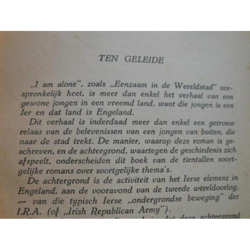 Eenzaam in de wereldstad - Walter Macken Het Thijmfonds oud