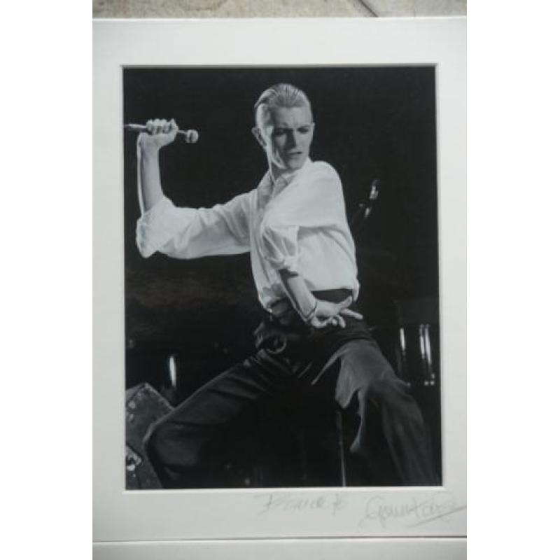 Govert de Roos, 8 gesigneerde foto's, Bowie, Hazes, Queen ea