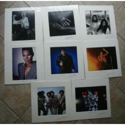 Govert de Roos, 8 gesigneerde foto's, Bowie, Hazes, Queen ea
