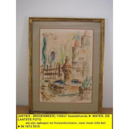 8950 - #aquarel #Roget #fontein - € 15