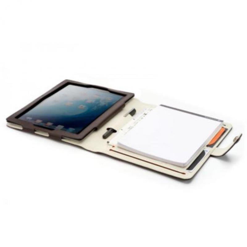 Booqpad lederen iPad hoes organizer notitieblok