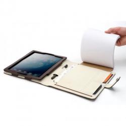 Booqpad lederen iPad hoes organizer notitieblok