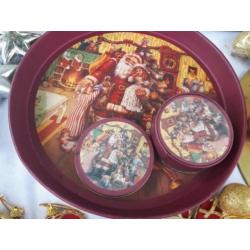 Heleboel Kerstballen, piek, Kerst rood roze goud zilver