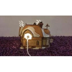 Lemax bakker huis de vanen's Baker met verlichting