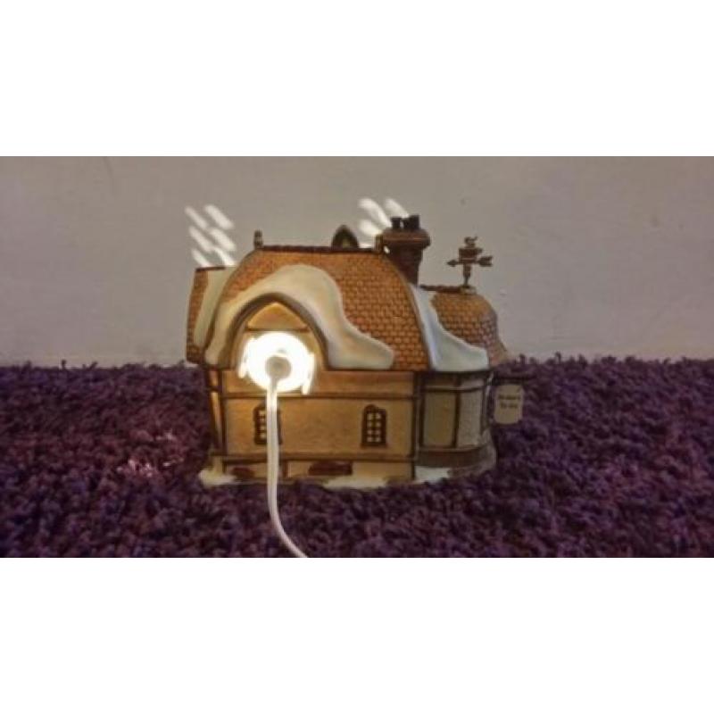 Lemax bakker huis de vanen's Baker met verlichting