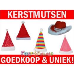 Kerstmutsen: Kerstmuts vele modellen | Kerst muts goedkoop!