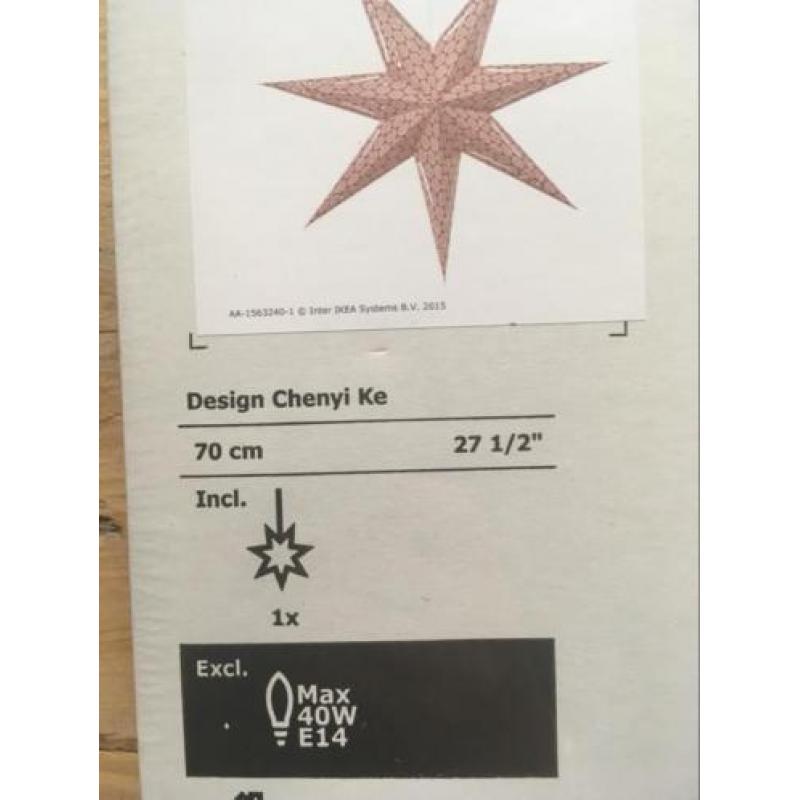 Rood licht stern Van Ikea