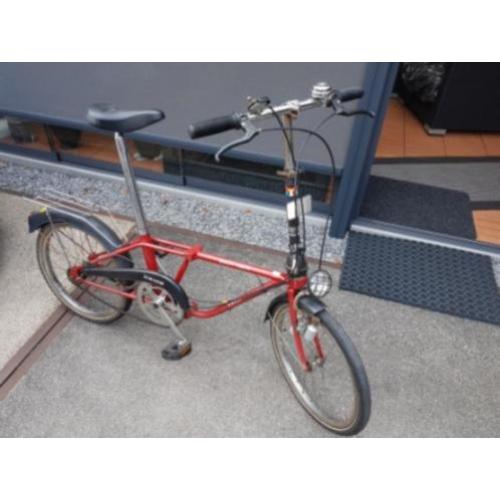 Union vouwfiets rood met versnelling en handrem prima staat