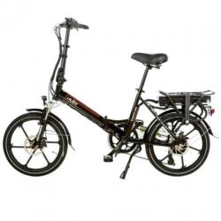 Shinga lacros Scamper S400 elektrische vouwfiets zwart