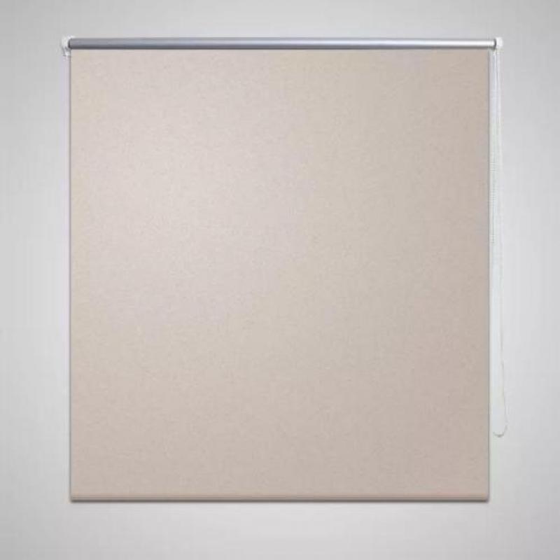 vidaXL Rolgordijn verduisterend 140 x 175 cm beige