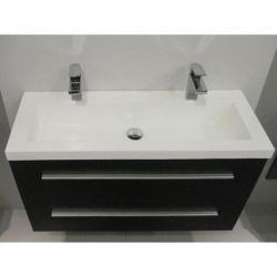 Saniclass XS line 100 ondiep badmeubel zwart
