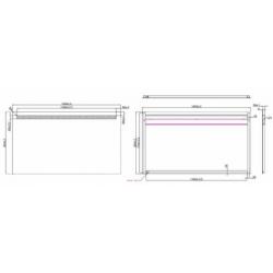 Wiesbaden Tigris spiegel met led verlichting 1400x800