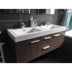 Wasmeubel 130 breed incl kranen