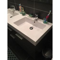 Wasmeubel 130 breed incl kranen