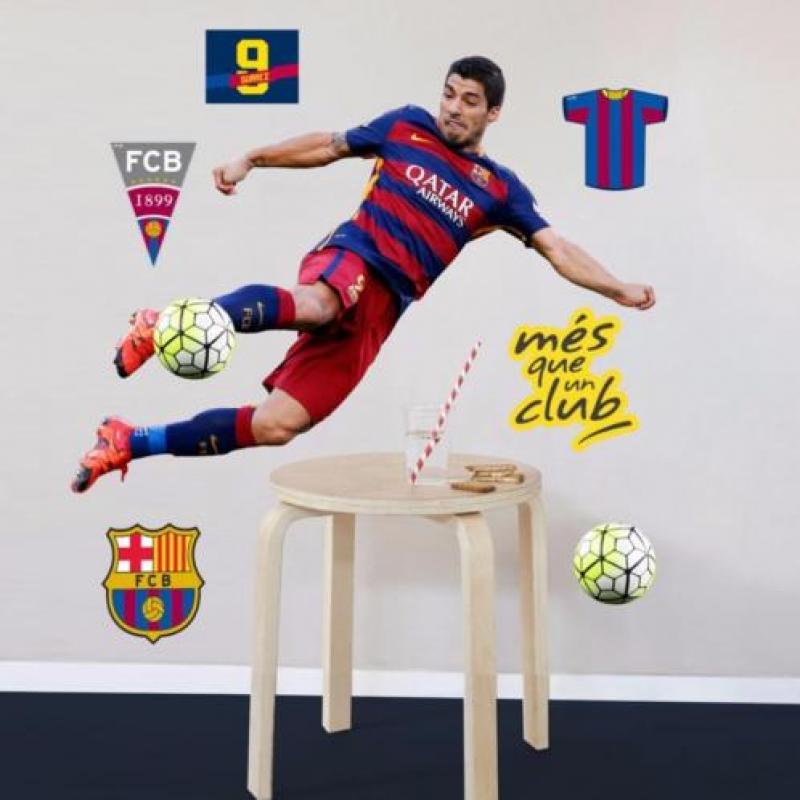 Messi muursticker Barcelona Ronaldo muursticker Real Madrid