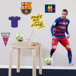 Messi muursticker Barcelona Ronaldo muursticker Real Madrid