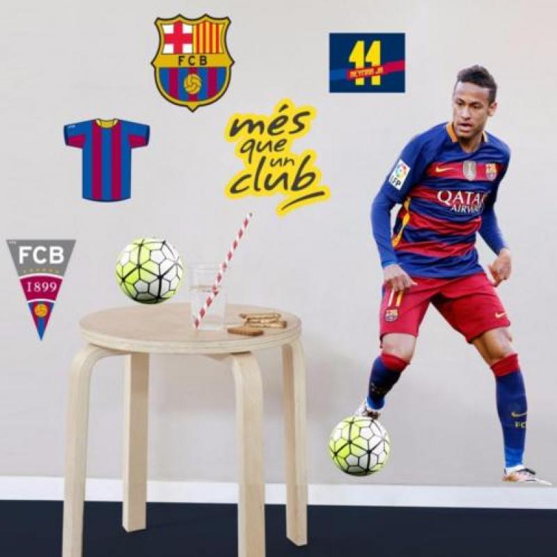 Messi muursticker Barcelona Ronaldo muursticker Real Madrid