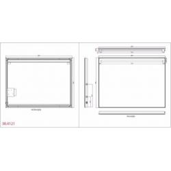Wiesbaden Ambi One dimbare Led condensvrije spiegel 800x600