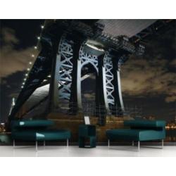 aanbieding Fotobehang 400x280cm nacht skyline voor €50