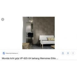 Eltilis movida memoires grijs behang, 4 rollen nieuw
