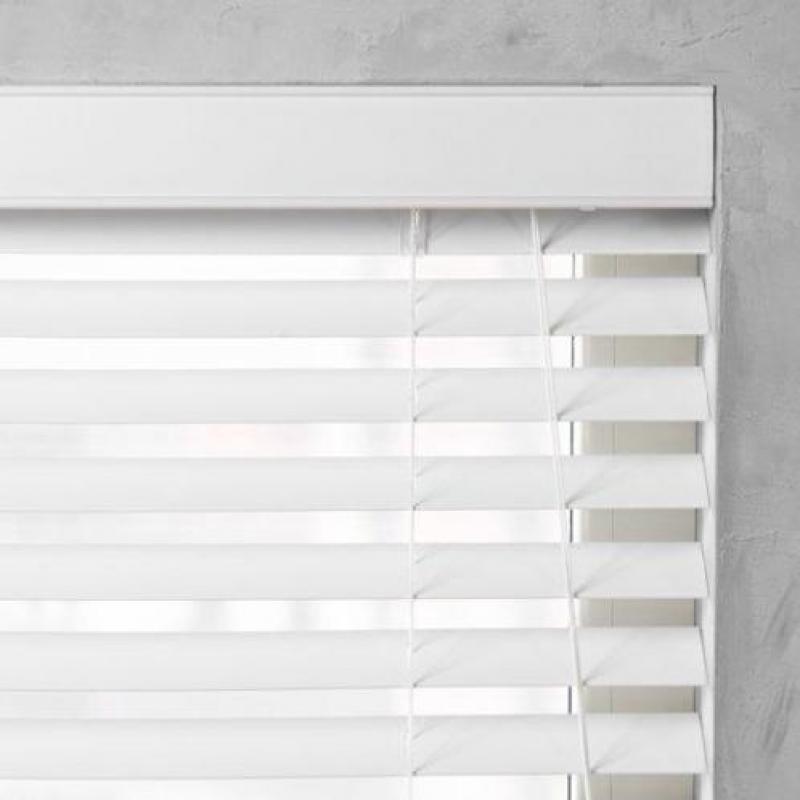 Pure Living - Houtoptiek jaloezie - 50mm - 210x175 cm - Wit