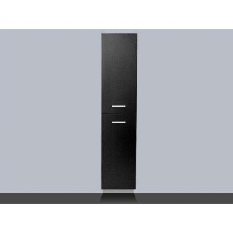 Saniclass Rome Kolomkast Black wood 160x35x35cm