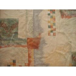 Overgordijn met haken 196 cm br x 162 cm hoog Creme Beige
