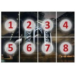 aanbieding Fotobehang 400x280cm nacht skyline voor €50