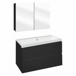 Badmeubelset Differnz The Collection 80x43x61 cm Zwart/Wi...