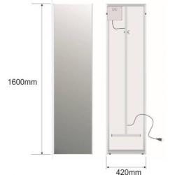 Wiesbaden passpiegel 1600x420 met led verlichting