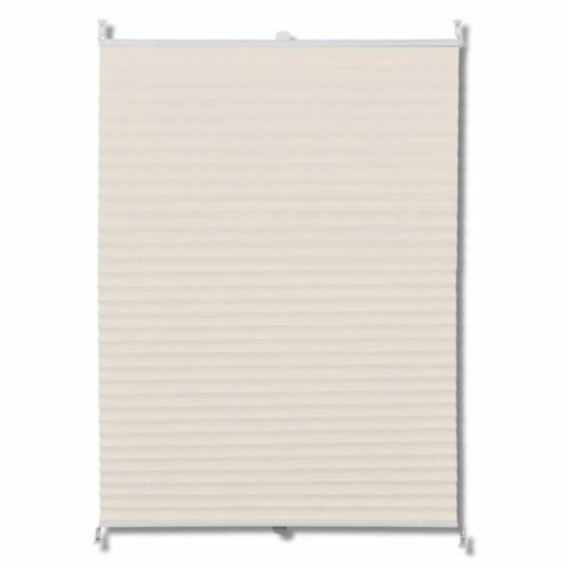 vidaXL Plissé rolgordijn 90x100cm creme