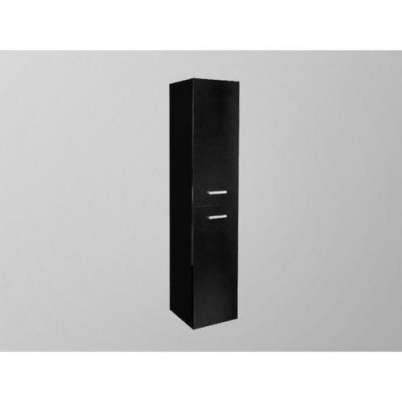 Saniclass Rome Kolomkast Black wood 160x35x35cm
