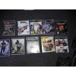 Playstastion 3 met spellen en 5 controllers