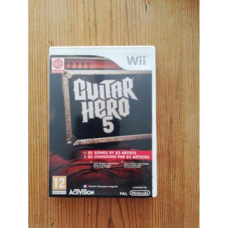Wii guitar hero 5