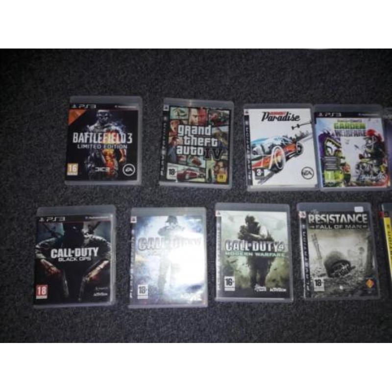 Playstastion 3 met spellen en 5 controllers