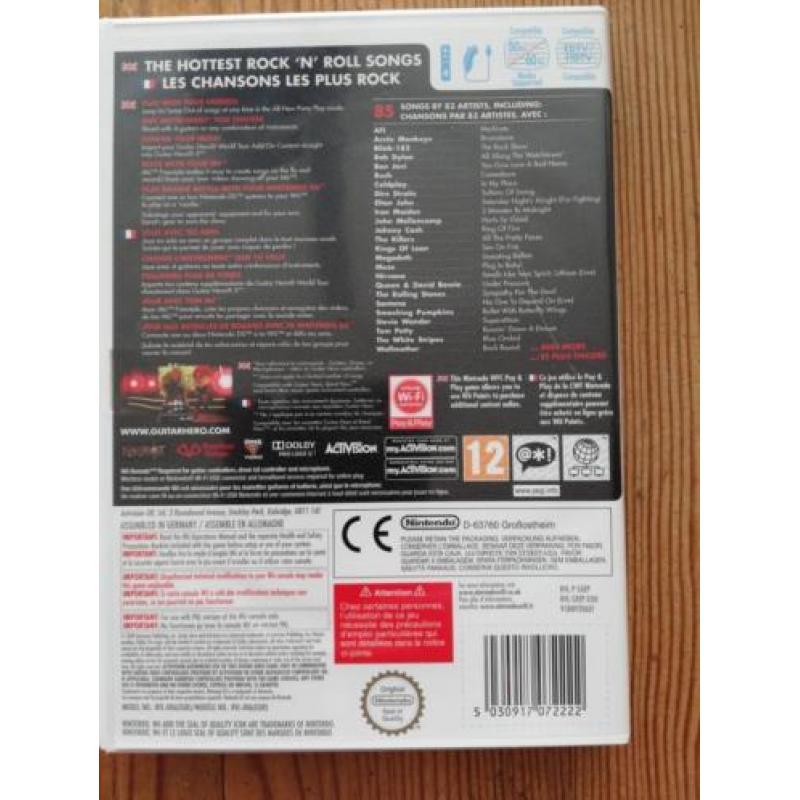 Wii guitar hero 5