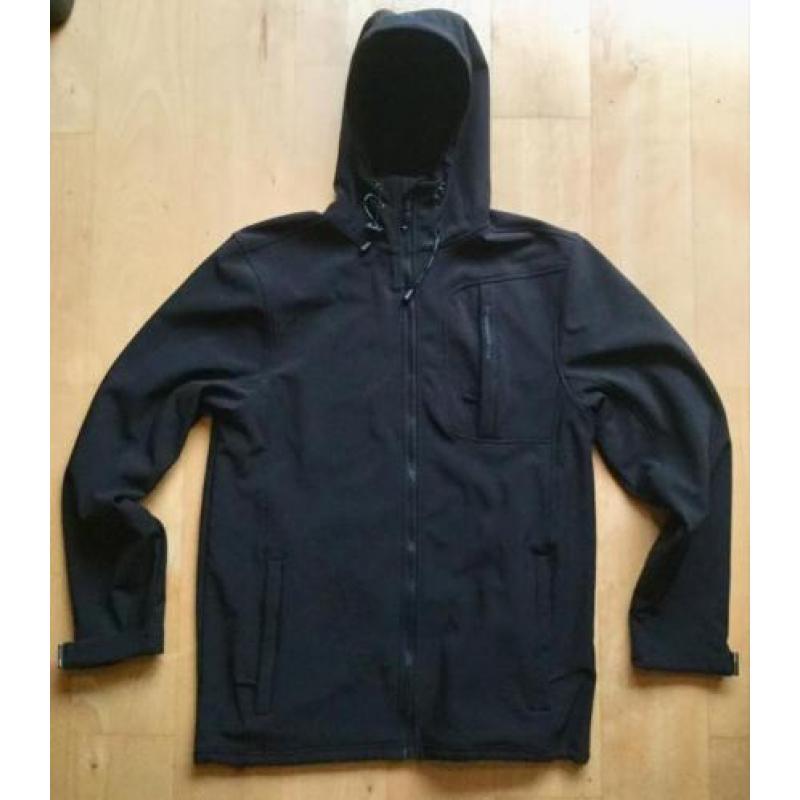OUTDOOR / SOFT SHELL, HEREN JAS, ZWART, maat XL