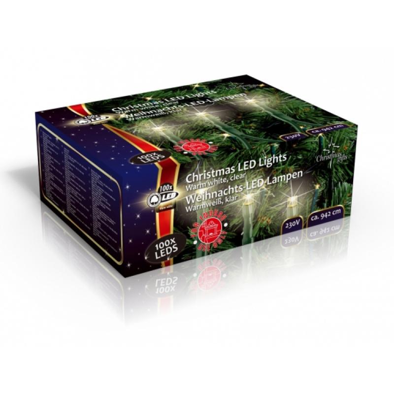 Kerstverlichting helder wit met 100 LED lampjes